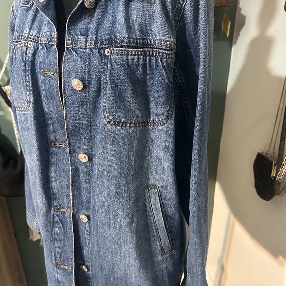 Curve Appeal Women’s Long Denim Jacket Size Medium - Picture 4 of 4